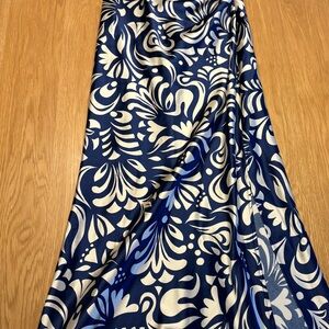 House of Harlow 1960 Navy and White Swim Sarong